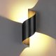 thumbnail image 1 of Lámpara de pared LED para exteriores de construcción de metal resistente, 12 W, 1200 lúmenes, resistente al agua, para jardín y patio, bombilla LED de bajo consumo para uso en interiores y, 1 of 5