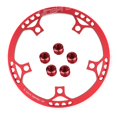 thumbnail image 1 of Cadena simple Macarena 45T 130 BCD + 5 piezas de pernos de piñón de bicicleta rojo, 1 of 8