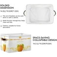 thumbnail image 2 of FREEAMG Autumn Pumpkin Festival Thanksgiving Day Storage Bin for Toy Storage Basket Dirty Clothes Sundries Office Home Closet Organizer Waterproof Laundry Basket, 2 PCS, 2 of 7