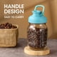 thumbnail image 4 of Mason Jar Lids AIEVE con tapa abatible, paquete de 4 unidades, reutilizables, boca normal, 4 of 7