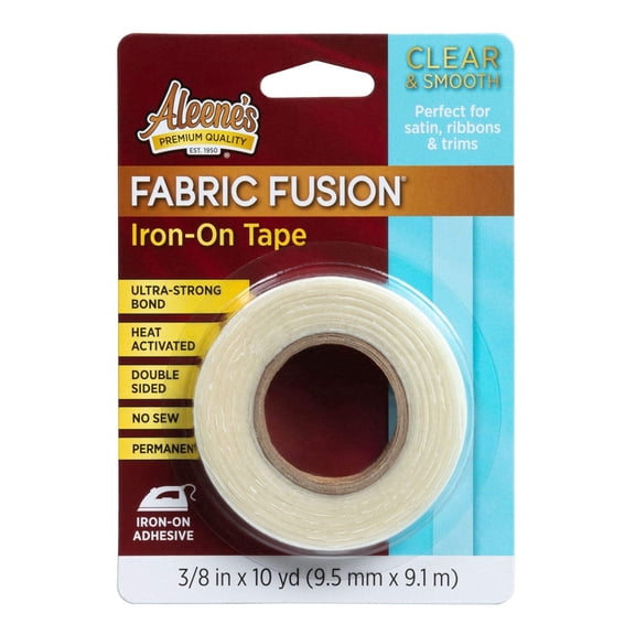 Aleene's Fabric Fusion Clear Ultra-Strong Bond Iron-on Tape Art & Craft Tape 10 yds
