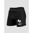 thumbnail image 3 of Mens Swim Trunks Beach Short for Men Swimming Bathing Suits Swimwear Surfing Printing Swim Trunks Coconut Tree, 3 of 6