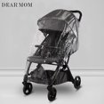 thumbnail image 2 of Baby Jogging Stroller Universal Rain Cover, Ventilated Weather Shield, Waterproof, Windproof, Versatile Size to Fit Most Jogging Strollers, Vinyl, Cle, 2 of 5