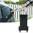 thumbnail image 2 of CAFORKP Portable Fuel Caddy 35 Gallon, with Manual Transfer Pump & 4 Wheels for Gas & Diesel, 2 of 11