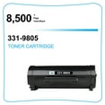 thumbnail image 4 of Cool Toner 8-Pack Compatible Toner Replacement for Dell 331-9805 Used for Dell B2360d B2360dn B3460dn B3465dn B3465dnf Laser Printer Ink Black, 4 of 6