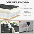 thumbnail image 4 of HOMCOM Corduroy Couch with 8 Removable Pillows, 3 Seater Sofa, Dark Grey, 4 of 10
