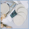thumbnail image 4 of Posavasos para bebidas: posavasos tejidos vintage para proteger la mesa (tela trenzada hecha a mano, resistente al calor), 4 of 5