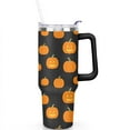 thumbnail image 2 of Halloween Pumpkin 40 oz Tumbler with Handle Double Wall Coffee Travel Mug Decorative Thermal Insulated Coffee Mug for Home Office Supplies Birthday Christmas, 2 of 7