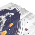 thumbnail image 3 of Yayeee Shower Curtain with Hooks 72"x72" Waterproof Fabric Bathroom Hanging Decor, Green Astronaut Planet, 3 of 5