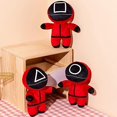 thumbnail image 3 of 2021 Juguete de peluche del juego del calamar del hombre enmascarado Juguete de peluche de 7,8 pulgadas, (3 piezas) Hy, 3 of 4
