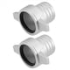 thumbnail image 4 of 2X Accesorios para de Agua Llave de Conexión de Tubería de Aluminio de 2 Pulgadas con Junta de Goma Conector de Bomba Conexión de Tubería, 4 of 4