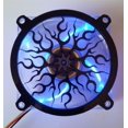 thumbnail image 2 of Inspired Laser Design Custom Acrylic Flame Computer Fan Grill 80mm, 2 of 4
