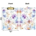 thumbnail image 5 of FORMRS Acrylic Clipboard with Low Profile Clip Standard A4 Letter Size, 12.5" x 9", Purple Flower Pattern, 5 of 8