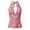 2 Red, variant on uvwlwu Women's Gingham Halter Neck Tie-Back Cami Top Sleeveless Slim Fit Casual Summer Everyday Tank Blouse,L