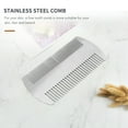 thumbnail image 2 of Dual Action Stainless Steel Credit Card Size Comb Wallet Comb Pocket Comb Anti-Static Hair Comb Beard Mustache Comb For Man, 2 of 4