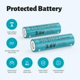 thumbnail image 3 of SHENMZ 2-Pack 5500mAh 21700 Rechargeable Battery Case Set, High Capacity Flat Top Battery for Electronic Devices,Such as LED Flashlights, Emergency Lights,Portable Devices,Remote Control,Toys etc, 3 of 7