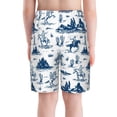thumbnail image 6 of PAYOHTO Wild West Monochrome Pattern Boys Swim Trunks Quick Dry Beach Boardshorts for Teen Boys Bathing Suit Swimwear for Boys, 6 of 7