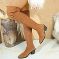 thumbnail image 2 of Wensltd Women Fashion Over The Knee Boots Winter Trendy Retro Solid Color Long Calf Boots Comfortable Stylish Party High Heel for Women, 2 of 9