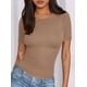 thumbnail image 3 of Remera PRETTYGARDEN Ajustada Cuello Redondo Manga Corta XXL, 3 of 5