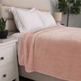 thumbnail image 2 of Shearling Blanket, Peach 90" x 90", 2 of 7