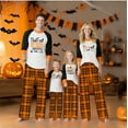 thumbnail image 3 of Halloween Pajama Set Long Sleeves and Pants Two-Piece Set Holiday Pajamas Cute Pumpkin Ghost Spider Skull Print Pajamas Pajamas Unisex Couple Outfit Family Pajamas,Man M, 3 of 6