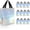 Silver, variant on BEIPEGIN 12 Pack Iridescent Gift Bags with Handles, Reusable Goodie Bags Medium Size, Non-Woven Iridescent Party Favor Bags, Birthday Holographic Gift tote bag, Disco Bachelorette Party Bags