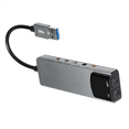 thumbnail image 2 of Tarjeta de sonido externa 6 en 1 para computadora, USB 5.1, convertidor de audio multifunción para portátil, tarjeta de sonido de aluminio., 2 of 6