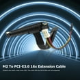 thumbnail image 4 of Cable de extensión Adaptador de tarjeta gráfica M2 M Key SSD a PCIe NVME a PCI-E 3.0 16X Cable de extensión Barbie Nuevos Originales, 4 of 8