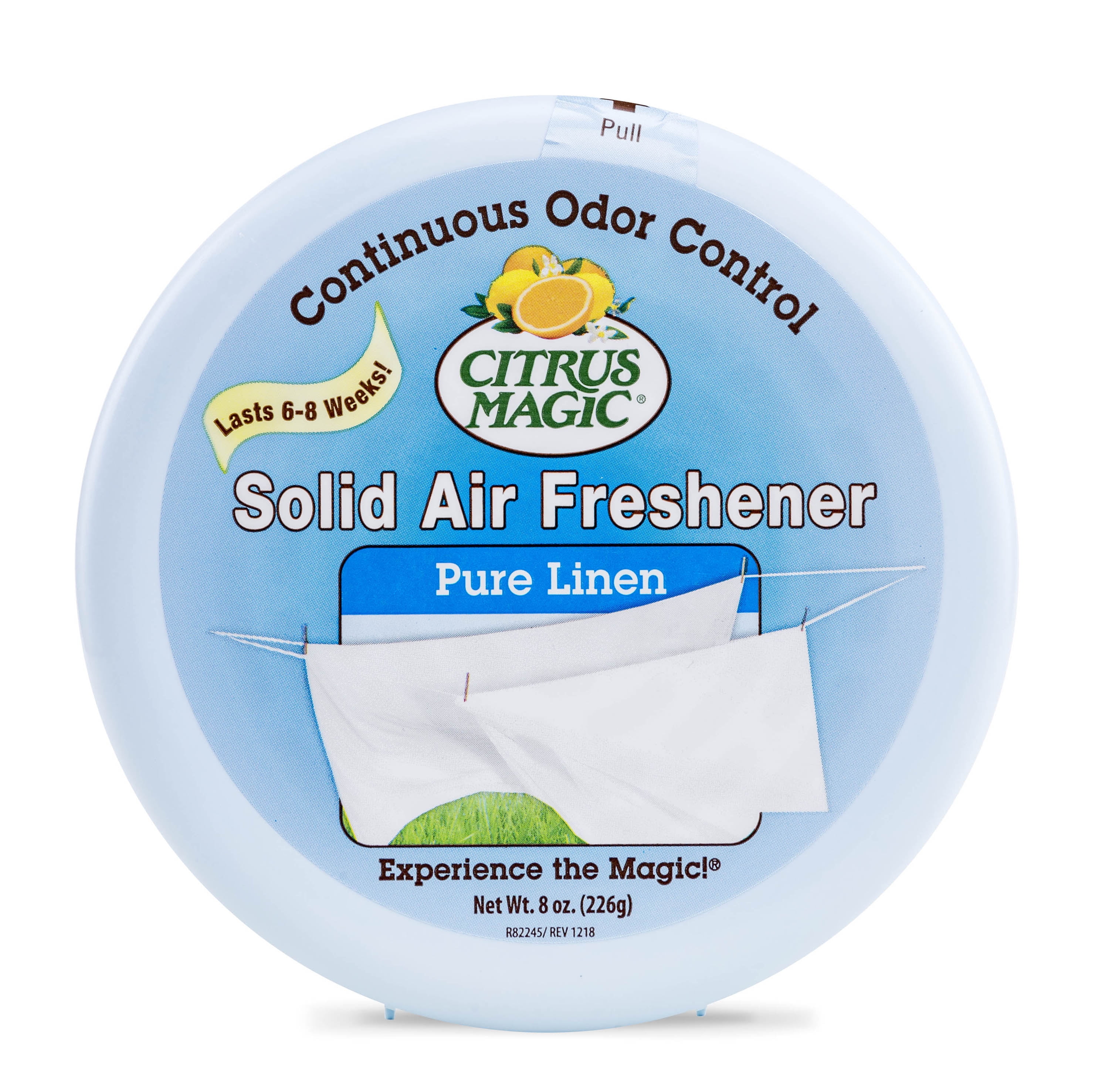 Citrus Magic Odor Absorbing Solid Air Freshener, Pure Linen, 8Ounce
