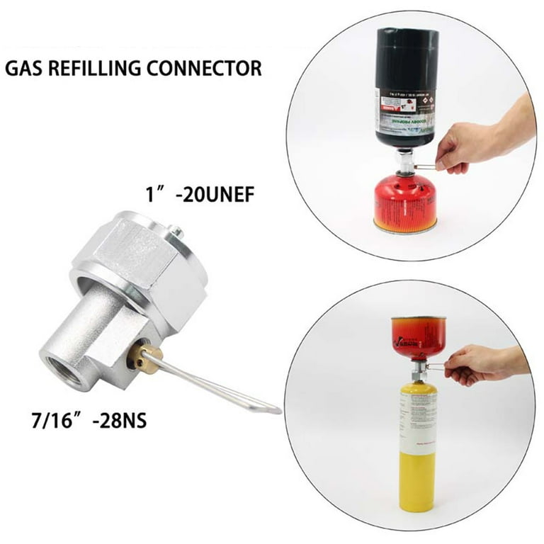 Metal Gas Tank Filling Valves Durable LPG Flat Cylinder Coupler Camping  Supplies