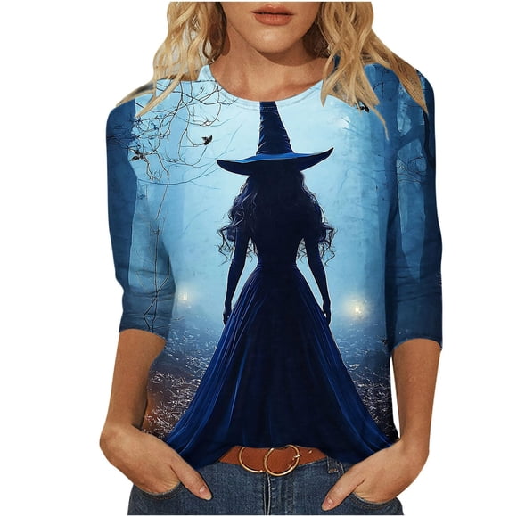 HUITKMM T-Shirts pour Femmes Col en V Décontracté Imprimé Coloré Manches Courtes Blouse Boutonnée Tee-Shirt Doux Respirant Confortable pour Usage Quotidien 3054