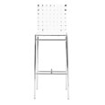 thumbnail image 3 of Brika Home 29" Modern Faux Leather Bar Stool in White (Set of 2), 3 of 6