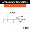 thumbnail image 2 of CURT 45009 3-in-1 ATV Trailer Hitch Mount, 2-Inch Ball, Clevis Pin, 5/8-Inch Hole, Fits 2-Inch Receiver, 2 of 2