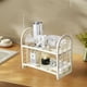 thumbnail image 4 of Organizador de Escritorio de 2 Niveles para Cocina, Baño, Oficina o Dormitorio. Ideal para Especias, Cosméticos y Artículos de Papelería. Disponible En Blanco, Rosa, Beige y Negro., 4 of 6