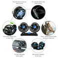 thumbnail image 6 of 12V Electric Car Fan 360 Degree Rotatable Dual Head Car Auto Cooling Air Fan, 2 Speed Car Fans, 6 of 8