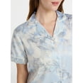 thumbnail image 5 of Joyspun Women’s Bridal Satin Short Sleeve Top and Shorts Pajama Set, Sizes XS-3X, 5 of 7