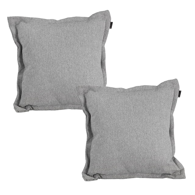 Cojin Decorativo Cuadrado Set de 2 Rivo Gris