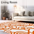 thumbnail image 2 of ODIKA 4x6 Machine Washable Non-Slip Area Rug, Interwoven Abstract Swirl Featuring Motifs Ultra Soft Rug, None, 544941, 2 of 7