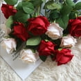 thumbnail image 4 of Guardoinrt Fake Rose Bouquet Exquisite Wedding Festival Indoor Decorations Simulation Flower Decoration Props Scene Layout Prop Pink, 4 of 6