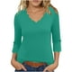 thumbnail image 2 of Conjuntos de otoño para mujer,Blusa de verano para mujer con cuello en V y manga corta, poliéster, informal y cómoda, ideal para el hogar, sopatenor, 2 of 7