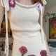 thumbnail image 4 of Vestido Elegante 3D Flower Bodycon Sling Dress Hollow Out Women Dress Backless Daily Suit Ygjytge Marfil T L para Mujer, 4 of 6