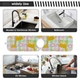 thumbnail image 6 of Coolnut 2 Pack Faucet Mat Splash Guard for Kitchen Sink,Giraffe Pink Floral 30x5 Inch Super Absorbent Microfiber Sink Protector Mat, Kitchen Sink Mat Machine Washable Kitchen Sink Accessories, 6 of 7