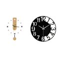 thumbnail image 1 of Reloj de pared silencioso acrílico grande redondo fácil de leer decorativo moderno movimiento silencioso adecuado para dormitorio baño sala de estar o, 1 of 8