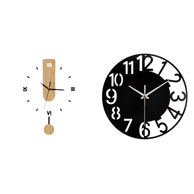 Reloj de pared silencioso acrílico grande redondo fácil de leer decorativo moderno movimiento silencioso adecuado para dormitorio baño sala de estar o