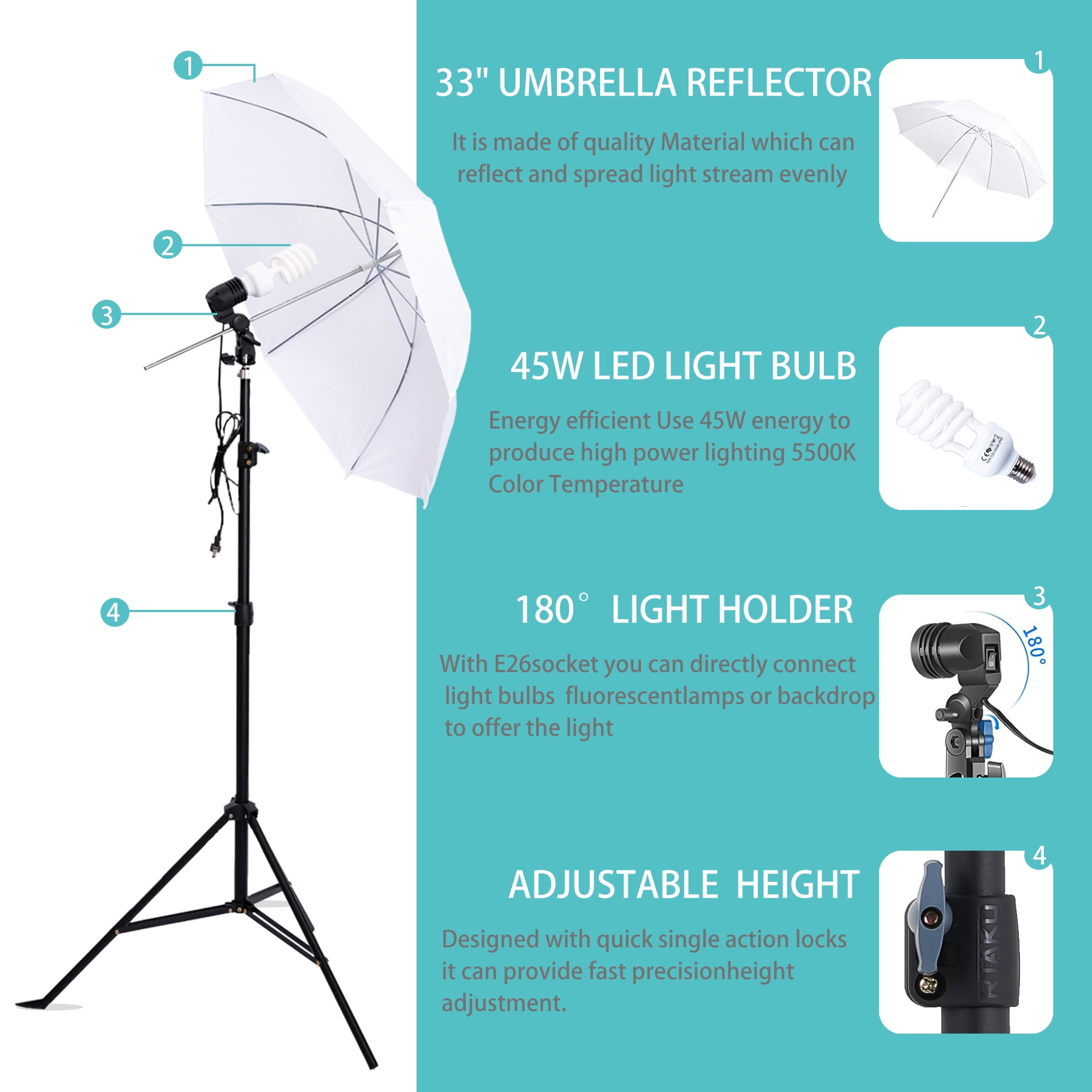 Kshioe Photography Lighting Kit - in use