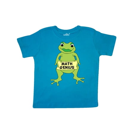 

Inktastic Math Genius Frog Gift Toddler Boy or Toddler Girl T-Shirt
