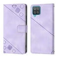 thumbnail image 2 of Compatible with Samsung Galaxy A12 Classic Embossed PU Leather Case with Card Holder Shockproof Cover, 2 of 5