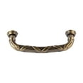 thumbnail image 2 of Utopia Alley 25pcs Riga Pull Handle - Decorative Cabinet Drop Pull Handles- Vintage Cabinet Hardware with Hand Finished Antique Brass - Metal Drawer Pull Handle, 3.75" Center to Center, 2 of 9