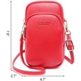 thumbnail image 2 of Small Crossbody Bag Stylish Shoulder Bag for Women Triple Zipper Pocket Cell Phone Purses Travel Phone Pouch Purse, 2 of 7