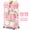 Pink, variant on Yeabett 3-Tier Deep Basket Storage Cart with Wheels, Large Capacity Rolling Utility Cart with Lockable Casters, Black